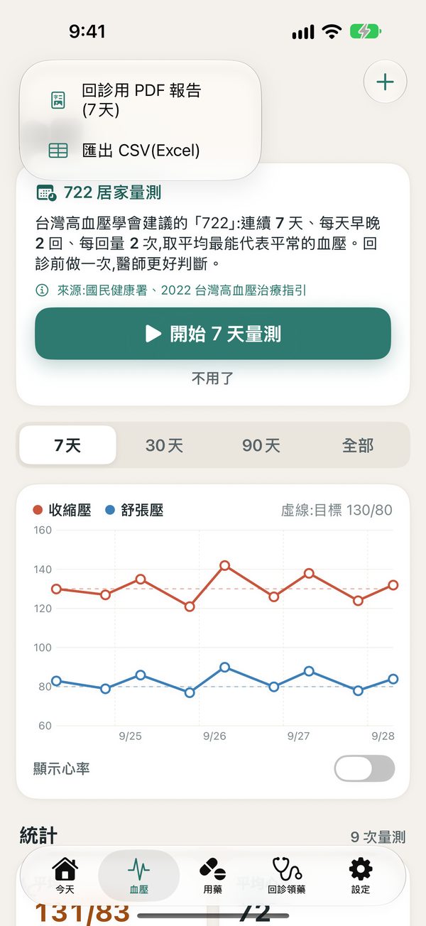 匯出 PDF 或 CSV