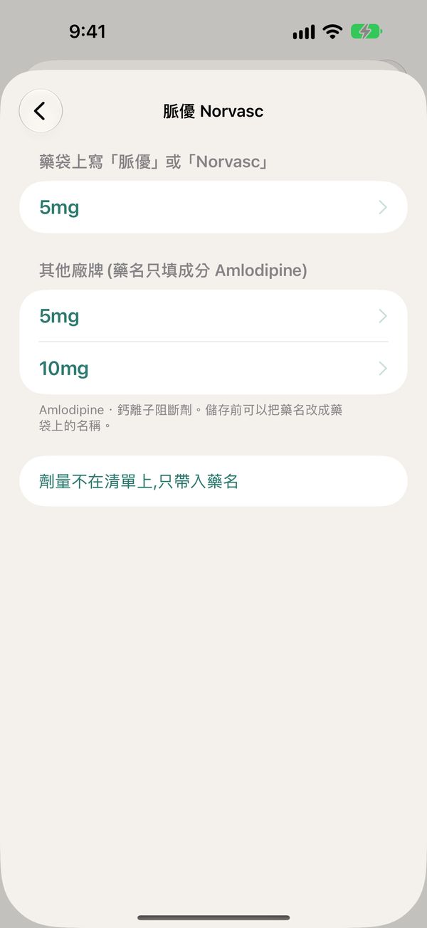 選藥袋上的劑量